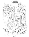 LINER Diagram and Parts List for EV150NXSW00  Whirlpool Freezer