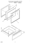 DOOR AND DRAWER, UNIT Diagram and Parts List for FEP320YW2  Roper Range