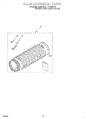 SALES ACCESSORY Diagram and Parts List for LTE5243DQ1  Whirlpool Washer Dryer Combo
