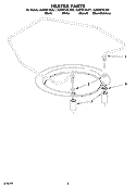 HEATER PARTS Diagram and Parts List for KUDP01DLBS1  KitchenAid Dishwasher