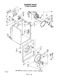 SECTION Diagram and Parts List for LE5790XMW0  Whirlpool Dryer