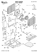 UNIT PARTS Diagram and Parts List for ACE244XR1  Whirlpool Air Conditioner