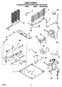 UNIT PARTS Diagram and Parts List for GR2FHMXPQ03  Whirlpool Refrigerator