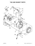 Part Location Diagram of WPW10737541 Whirlpool OUTER-TUB