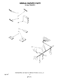 WIRING HARNESS Diagram and Parts List for DU3016XR1  Whirlpool Dishwasher