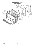 FREEZER DOOR Diagram and Parts List for KTRS20KXAL10  KitchenAid Refrigerator