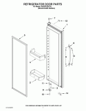 REFRIGERATOR DOOR PARTS Diagram and Parts List for WSF26C2EXY02  Whirlpool Refrigerator