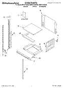 OVEN PARTS Diagram and Parts List for KBHC179JSS03  KitchenAid Microwave Oven Combo