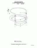 HEATER PARTS Diagram and Parts List for 7DU1100XTSQ2  Whirlpool Dishwasher