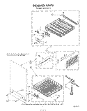 DISHRACK Diagram and Parts List for DU9700XT0  Whirlpool Dishwasher