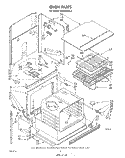 SECTION Diagram and Parts List for RB260PXK1  Whirlpool Wall Oven