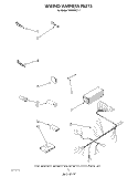 WIRING HARNESS Diagram and Parts List for DU8950XT1  Whirlpool Dishwasher