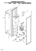 FREEZER DOOR PARTS Diagram and Parts List for GS6SHEXNQ02  Whirlpool Refrigerator