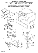 FREEZER LINER PARTS Diagram and Parts List for GX5SHTXTB01  Whirlpool Refrigerator