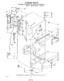 CABINET Diagram and Parts List for ET16AKXSW10  Whirlpool Refrigerator
