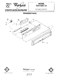 CONSOLE Diagram and Parts List for DU9700XT0  Whirlpool Dishwasher