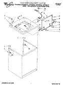 TOP AND CABINET, LIT/OPTIONAL Diagram and Parts List for LSR7233BG1  Whirlpool Washer