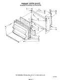 FREEZER DOOR Diagram and Parts List for ET18JMYSG02  Whirlpool Refrigerator