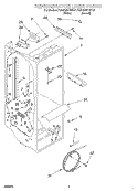 REFRIGERATOR LINER Diagram and Parts List for KSRE22FHBT01  KitchenAid Refrigerator