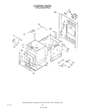 CABINET Diagram and Parts List for KEBS177SWH2  KitchenAid Wall Oven