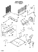 UNIT PARTS Diagram and Parts List for 8ET8MTKXKT05  Whirlpool Refrigerator