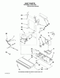 UNIT PARTS Diagram and Parts List for KFIS27CXMS1  KitchenAid Refrigerator