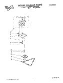MOTOR AND DRIVE, LIT/OPTIONAL Diagram and Parts List for TU800SPKQ0  Whirlpool Trash Compactor