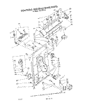 CONTROLS AND REAR PANEL Diagram and Parts List for LA5510XTF0  Whirlpool Washer