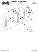 CONTROL PANEL PARTS Diagram and Parts List for IRH32000  Inglis Microwave