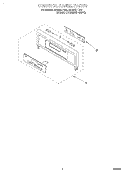 CONTROL PANEL, LITERATURE Diagram and Parts List for RBD245PDB2  Whirlpool Wall Oven