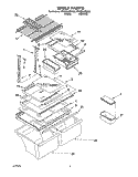 SHELF, LIT/OPTIONAL Diagram and Parts List for ET20PKXDW02  Whirlpool Refrigerator