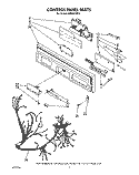 CONTROL PANEL, LIT/OPTIONAL Diagram and Parts List for KUDA22ST3  KitchenAid Dishwasher