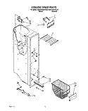 FREEZER LINER Diagram and Parts List for KSRC22DXWH00  KitchenAid Refrigerator