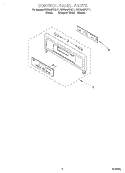 CONTROL PANEL Diagram and Parts List for RBD245PDT11  Whirlpool Wall Oven