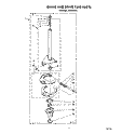 BRAKE AND DRIVE TUBE Diagram and Parts List for LA5530XTF1  Whirlpool Washer