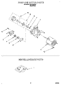 PUMP AND MOTOR, MISCELLANEOUS Diagram and Parts List for RUD1000DB0  Roper Dishwasher