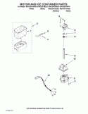 MOTOR AND ICE CONTAINER PARTS Diagram and Parts List for KSRJ25FXBL04  KitchenAid Refrigerator