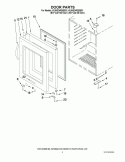 DOOR PARTS Diagram and Parts List for KUWS24RSBS03  KitchenAid Wine and Beverage Cooler