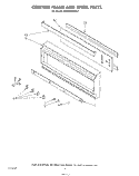 CONTROL FRAME AND KNOB Diagram and Parts List for KGBS245SBL0  KitchenAid Wall Oven