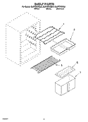 SHELF PARTS Diagram and Parts List for EL5WTRXMQ00  Whirlpool Refrigerator