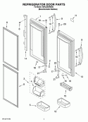 Part Location Diagram of 13024051SQ Whirlpool Door - Right Side - Stainless