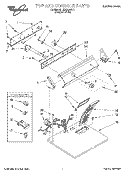 SECTION Diagram and Parts List for LER3624DQ1  Whirlpool Dryer