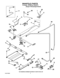 MANIFOLD PARTS Diagram and Parts List for TGP305TQ2  Estate Range