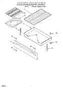 DRAWER & BROILER Diagram and Parts List for SF365PEGN0  Whirlpool Range