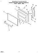 FREEZER DOOR, LIT/OPTIONAL Diagram and Parts List for KTRS21KDAL03  KitchenAid Refrigerator