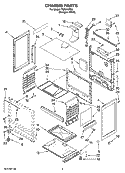 CHASSIS PARTS Diagram and Parts List for TGP310TQ0  Estate Range