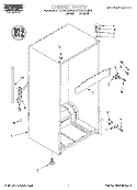 CABINET Diagram and Parts List for RT12VKXHW00  Roper Refrigerator