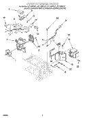 OVEN INTERIOR Diagram and Parts List for GT1195SHZ1  Whirlpool Microwave