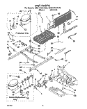 UNIT Diagram and Parts List for RB21CKXAW00  Roper Refrigerator