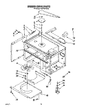 STIRRER DRIVE Diagram and Parts List for RM778PXXB0  Whirlpool Microwave Oven Combo